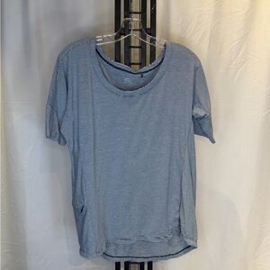 Toad&Co Blue Striped‎ Short Sleeve Tee